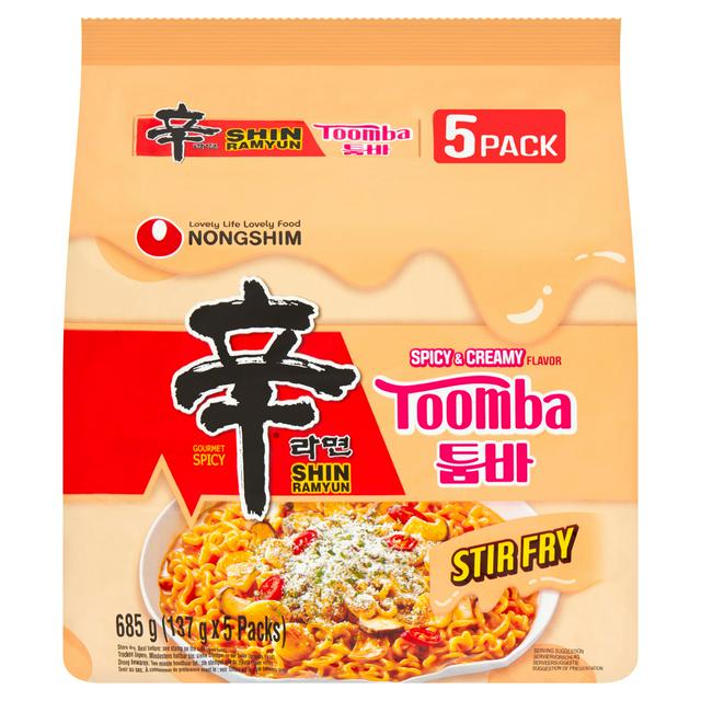 Nongshim 137g x 5 Spicy & Creamy Flavor Shin Ramyun Toomba Noodles