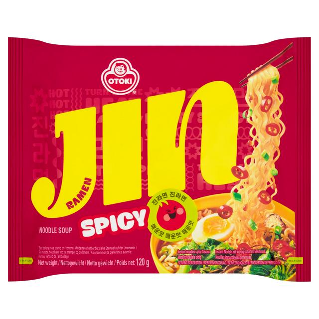 Ottogi Jin Ramen Spicy Korean Style Instant Noodles 120g