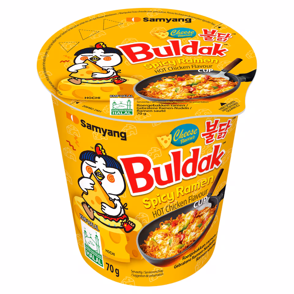 SAMYANG CHEESE BULDAK HOT CHICKEN FLAVOUR RAMEN CUP 70G