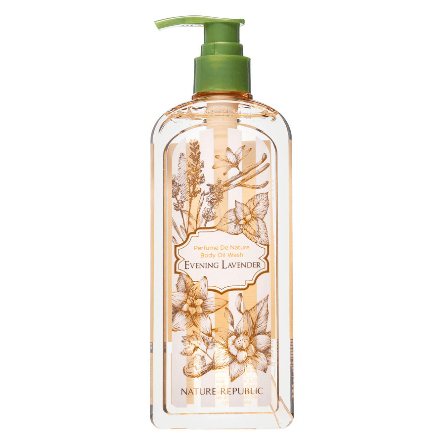 Nature Republic Perfume De Nature Body Oil Wash Evening Lavender 345ml