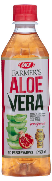 Aloe Vera Drikken Granateple 500ml Okf