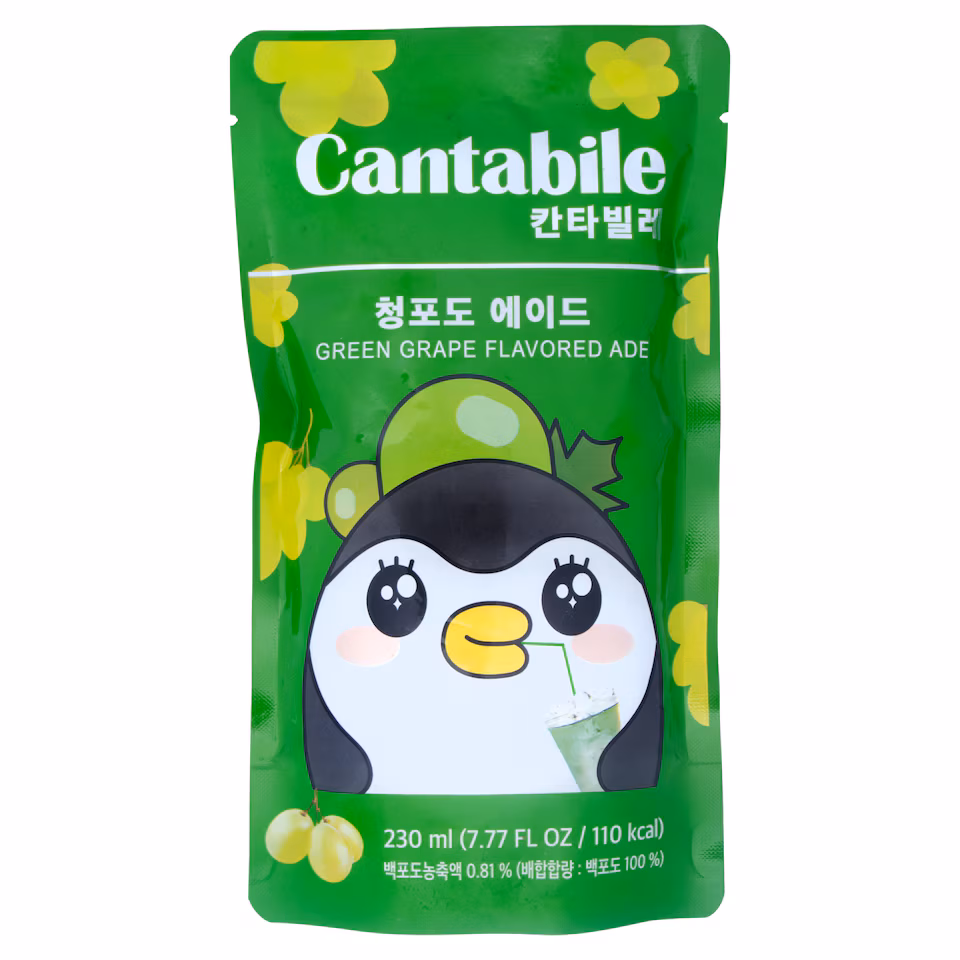 Cantabile Green Grape Flavoured Ade 230ml