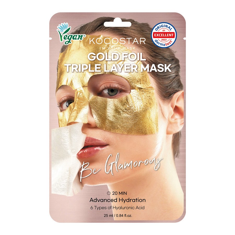 Kocostar Premium Gold Foil Triple Layer Mask 25ml