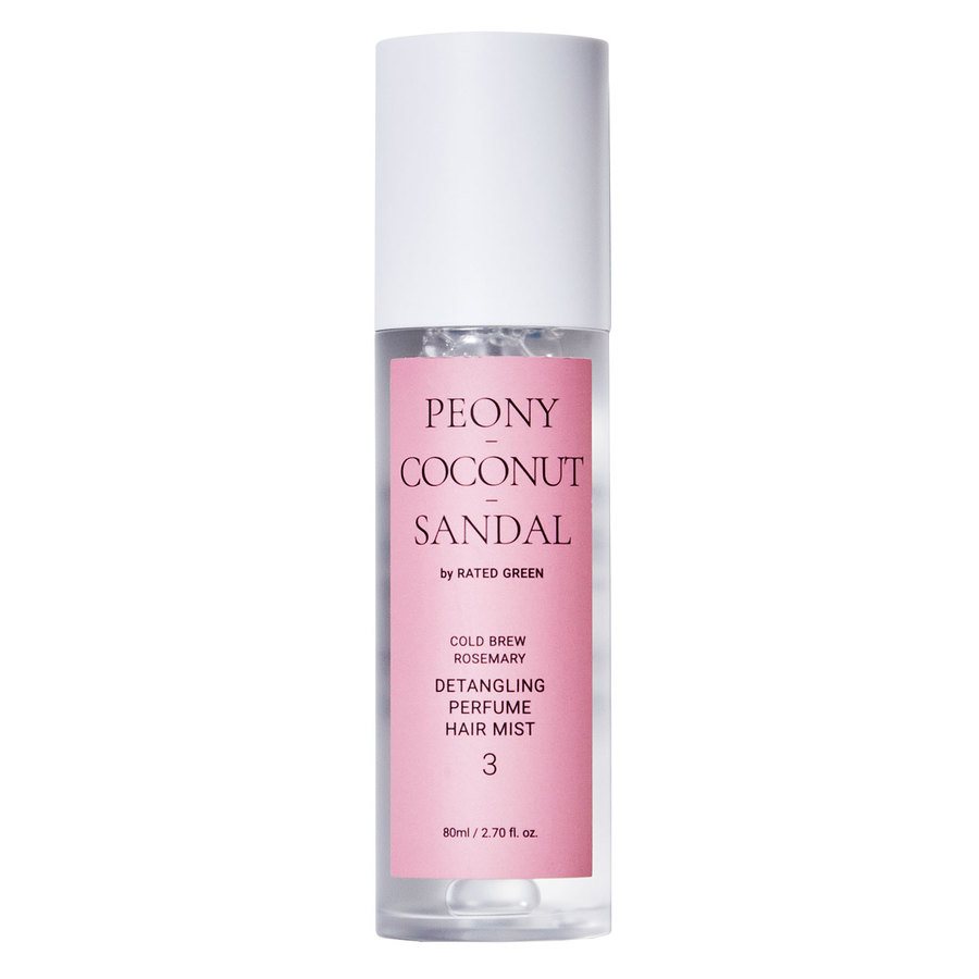 Rated Green Detangling Perfume Hair Mist 3 Peony Coconut Sandal 80ml