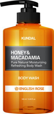 Honey & Macadamia Pure Body Wash English Rose