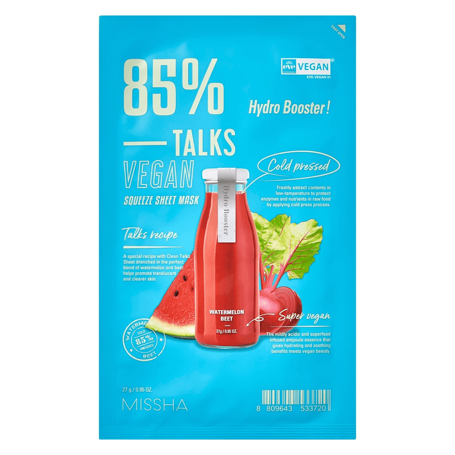 Missha Talks Vegan Squeeze Sheet Mask Hydro Booster