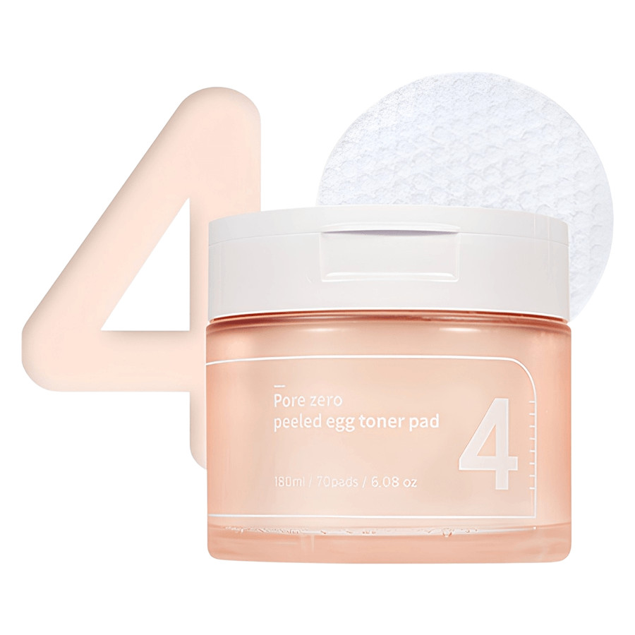 Numbuzin No.4 Pore Zero Peeled Egg Toner Pad 190ml