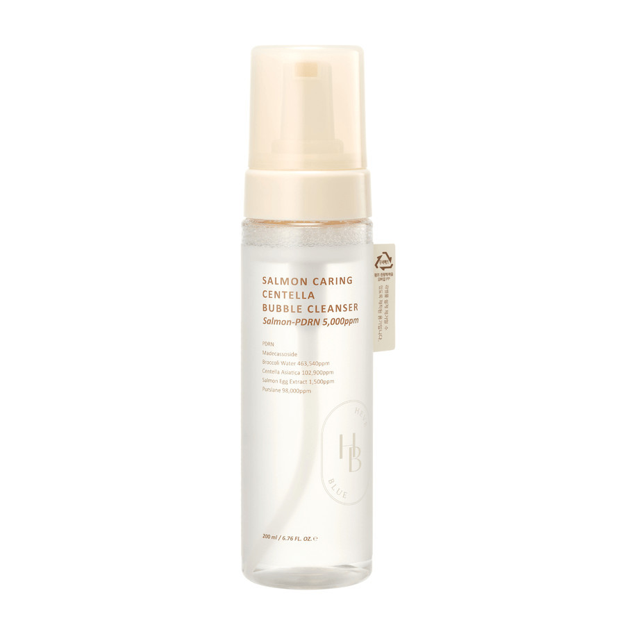 Heveblue Salmon Caring Centella Bubble Cleanser 200ml