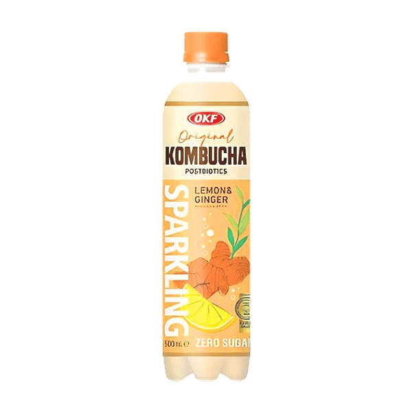 OKF Aloe Kombucha Lemon & Ginger 500ml
