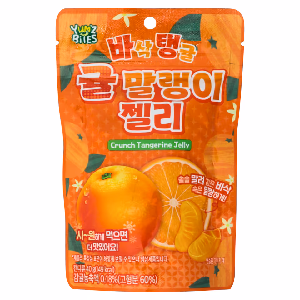 Yum'z Bites Crunch Tangerine Jelly 40g