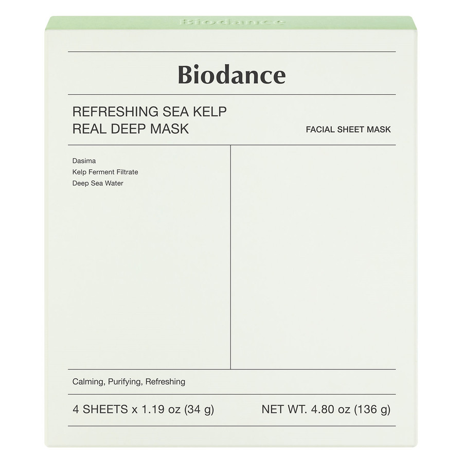 Biodance Refreshing Sea Kelp Real Deep Mask 4pcs