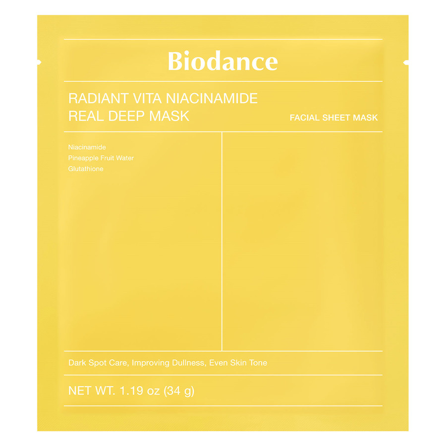 BIODANCE Radiant Vita Niacinamide Real Deep Mask 1pcs