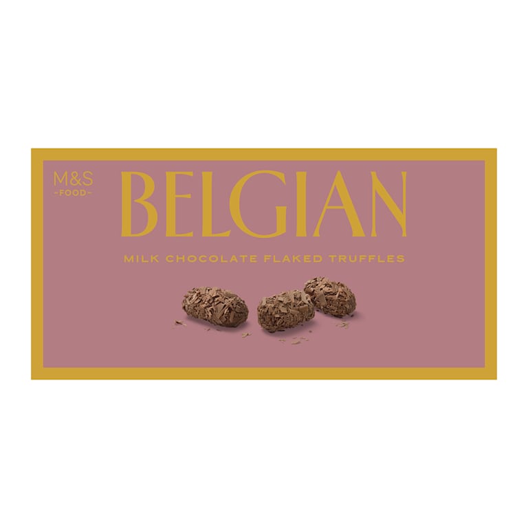 M&S Belgian Chocolatier Milk Chocolate Flaked Truffles