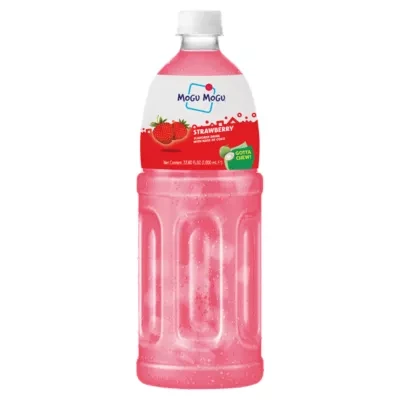 Mogu Mogu Strawberry Flavored Drink with Nata De Coco 1,000ml