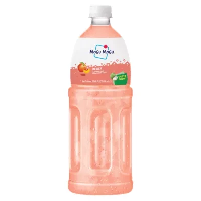 Mogu Mogu Peach Flavored Drink with Nata De Coco 1,000ml