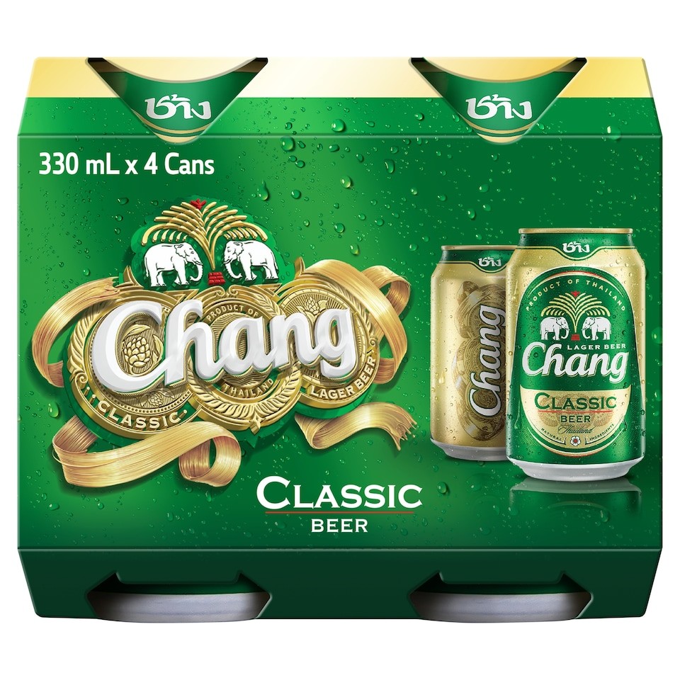 Chang Classic Beer 5% 4 X 330Ml