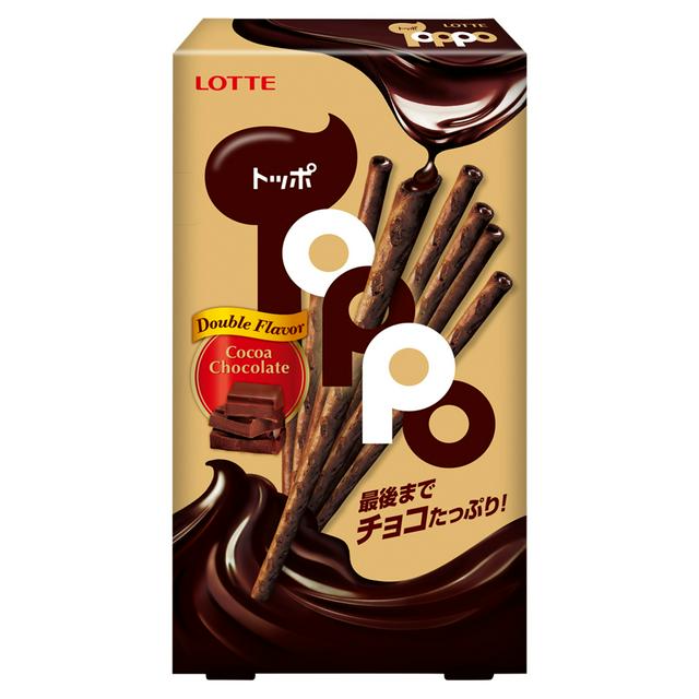 Lotte Toppo Double Flavour Cocoa Chocolate 40g