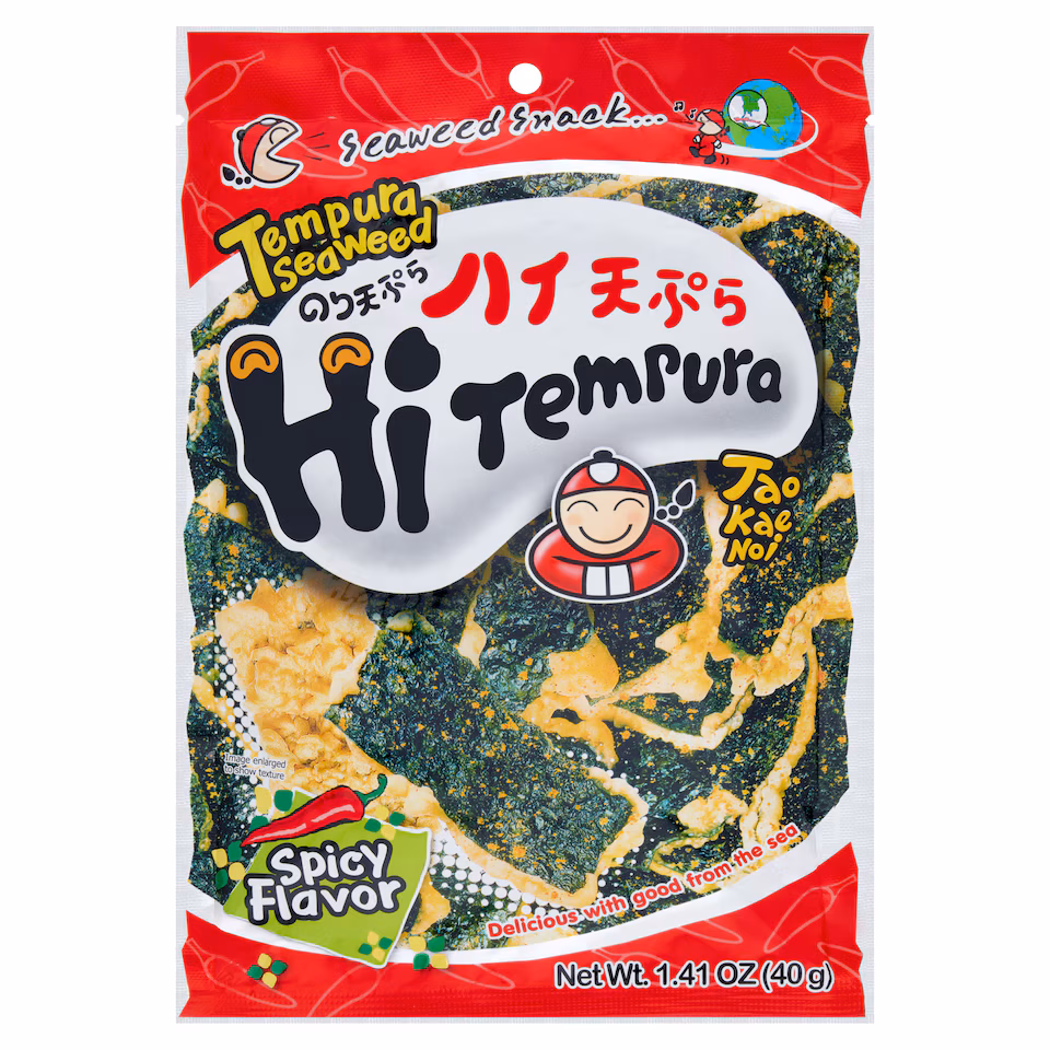 Tao Kae Noi Tempura Seaweed Spicy Flavoured 40G