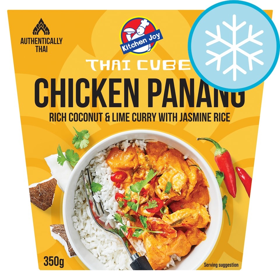 Kitchen Joy Chicken Panang Rich Coconut & Lime Curry with Jasmine Rice 350g