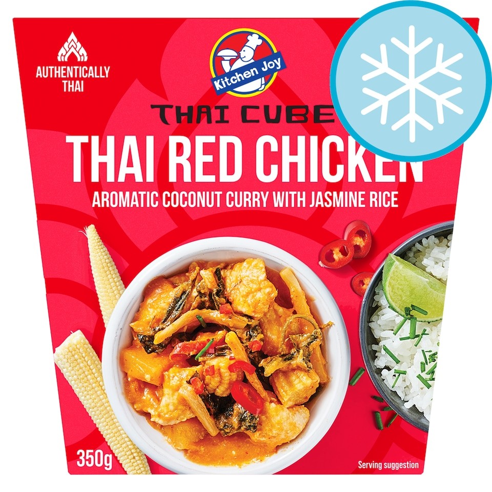 Kitchen Joy Thai Red Chicken Aromatic Coconut Curry with Jasmine Rice 350g