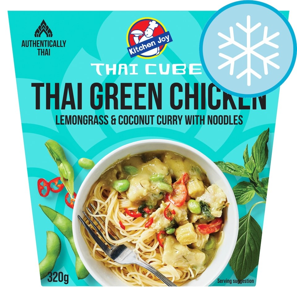Kitchen Joy Thai Green Chicken Lemongrass & Coconut Curry with Noodles 320g