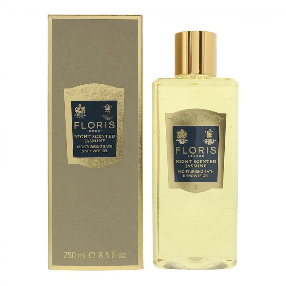 Floris Night Scented Jasmine Moisturising Bath And Shower Gel 250ml | Brown | 250ml