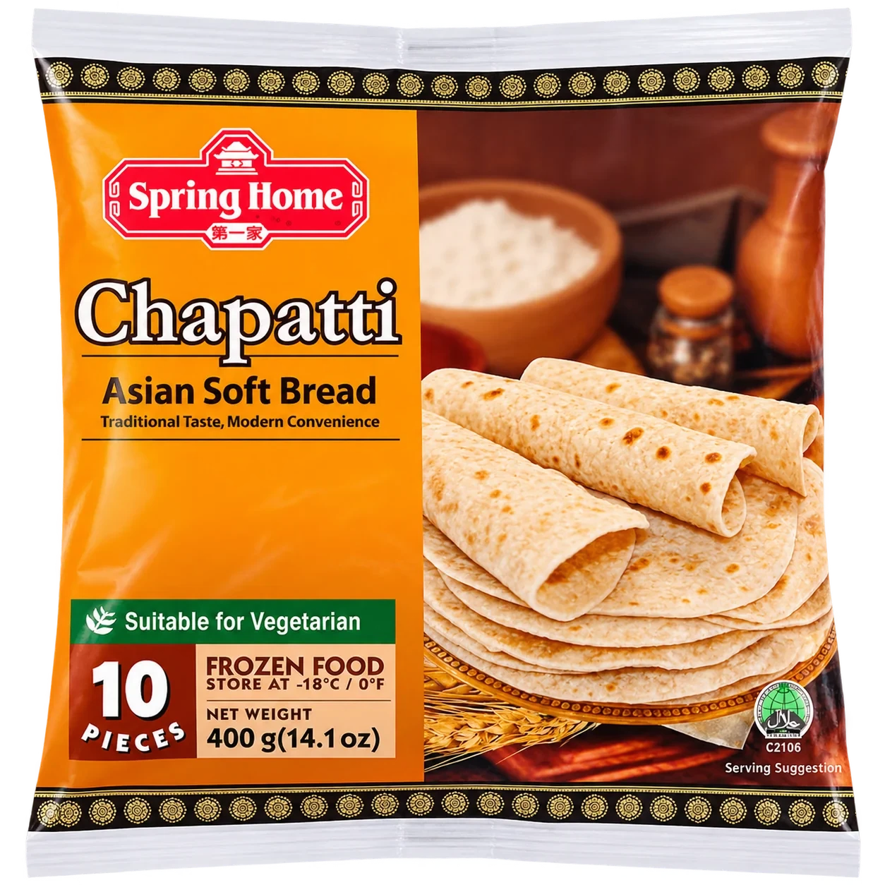Spring Home Chapati 10-pack 400g