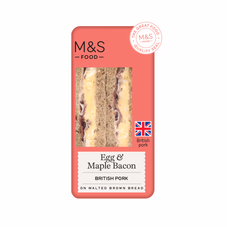 M&S Egg and Maple Bacon Sandwich