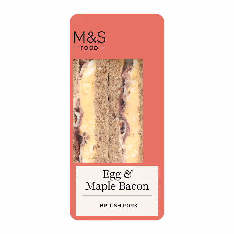 M&S Egg and Maple Bacon Sandwich