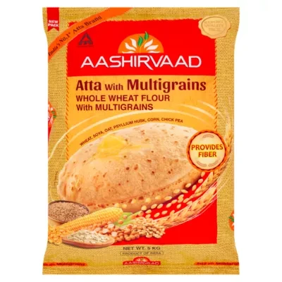 Aashirvaad Whole Wheat Flour with Multigrains 5 kg