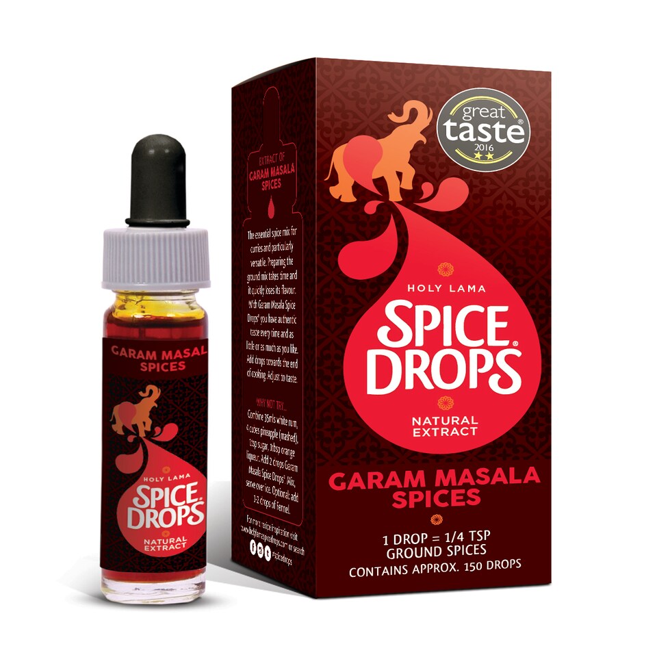 Spice Drops Garam Masala Natural Extract 5ml – Concentrated Flavoring for Curry, Cooking, Rice & Sauces