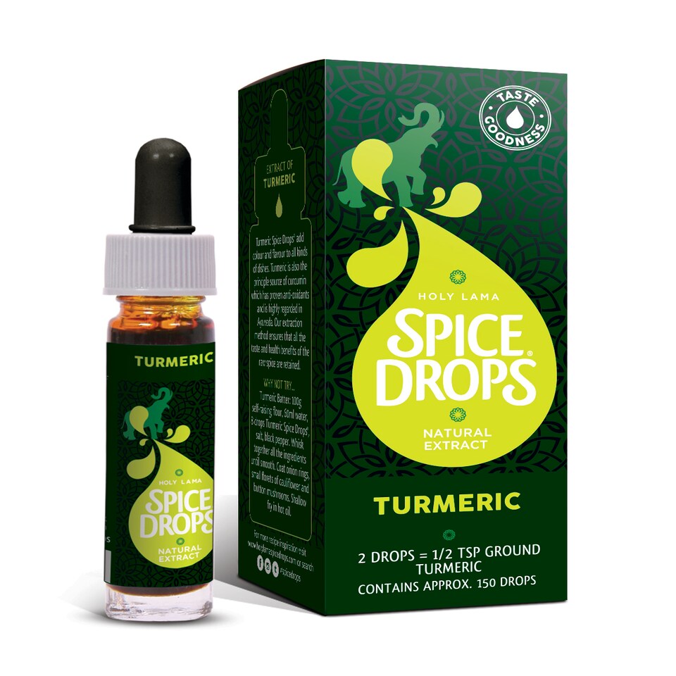 Spice Drops Turmeric Natural Extract 5ml – For Cooking, Rice and Curry Dishes