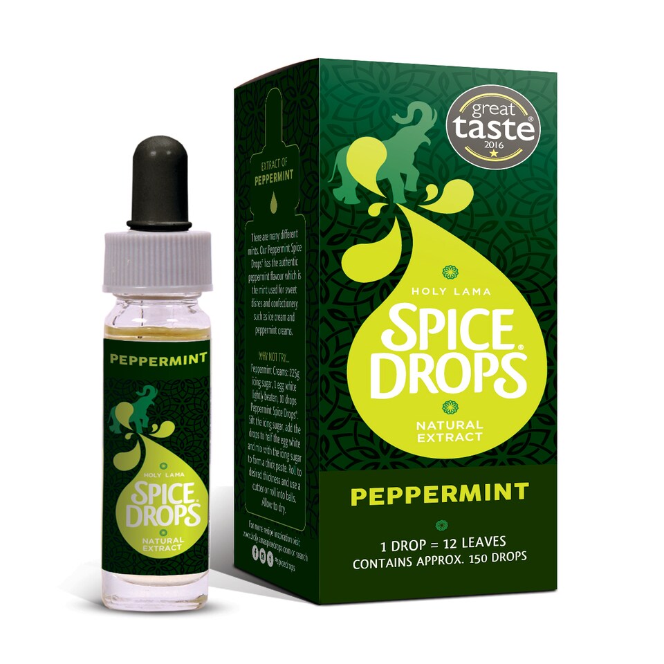 Spice Drops Peppermint Natural Extract 5ml – Concentrated Flavoring for Drinks, Tea, Desserts & Baking