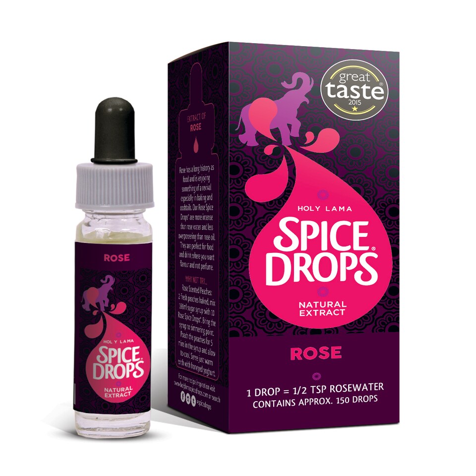 Spice Drops Rose Natural Extract 5ml – Concentrated Flavouring for Baking, Desserts, Syrups & Cooking