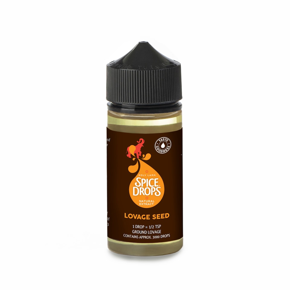 Spice Drops Lovage Seed Food Flavouring 100ml – Liquid Flavouring for Cooking, Soups & Recipes