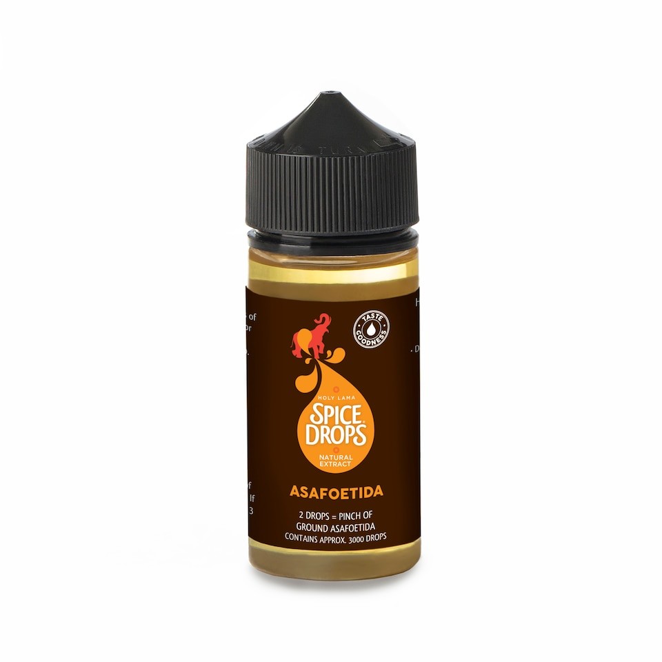 Spice Drops Asafoetida Food Flavouring 100ml – Liquid Flavouring for Cooking, Curries & Recipes