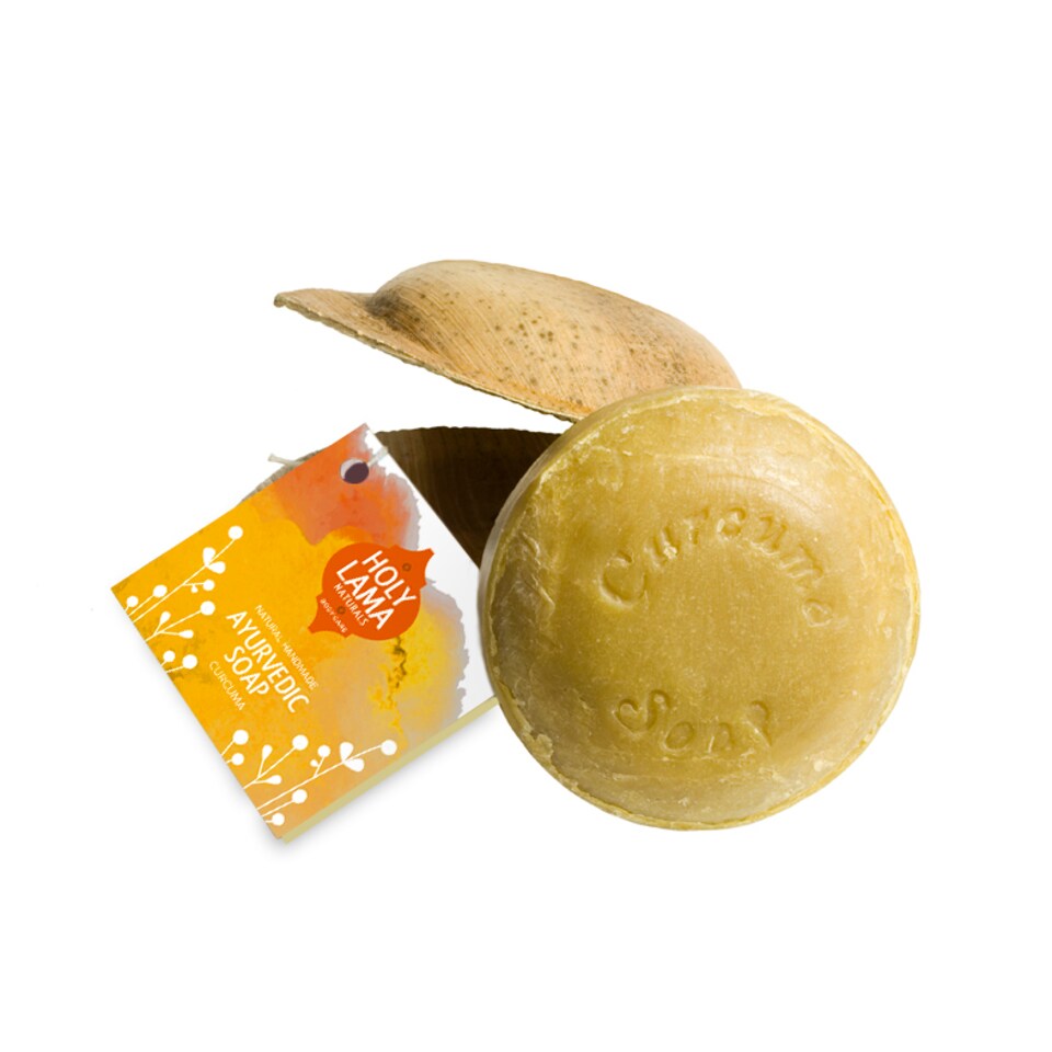 Holy Lama Naturals Ayurvedic Curcuma (Turmeric) Soap 100g