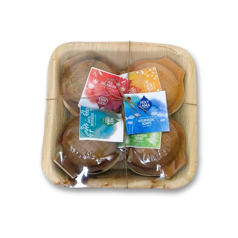 Holy Lama Naturals Handmade Soap Gift Set – 4 x 100g