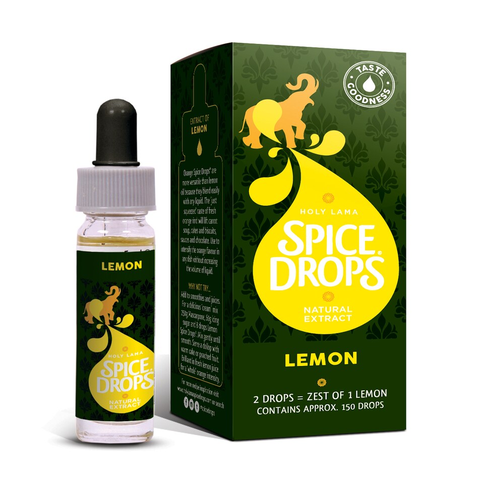 Spice Drops Lemon Zest Natural Extract 5ml – Concentrated Flavoring for Baking, Drinks, Desserts & Cooking