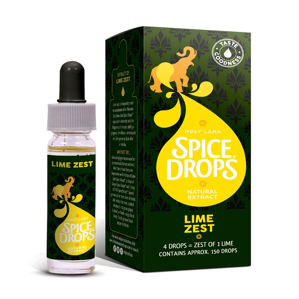 Spice Drops Lime Zest Natural Extract 5ml – Concentrated Flavoring for Drinks, Baking, Desserts & Cooking