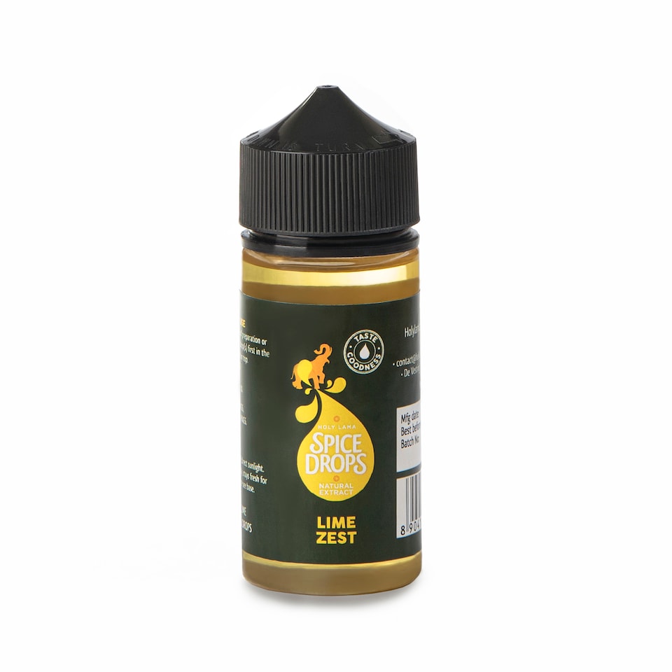Spice Drops Lime Zest Food Flavouring 100ml – Liquid Flavouring for Baking, Drinks & Desserts