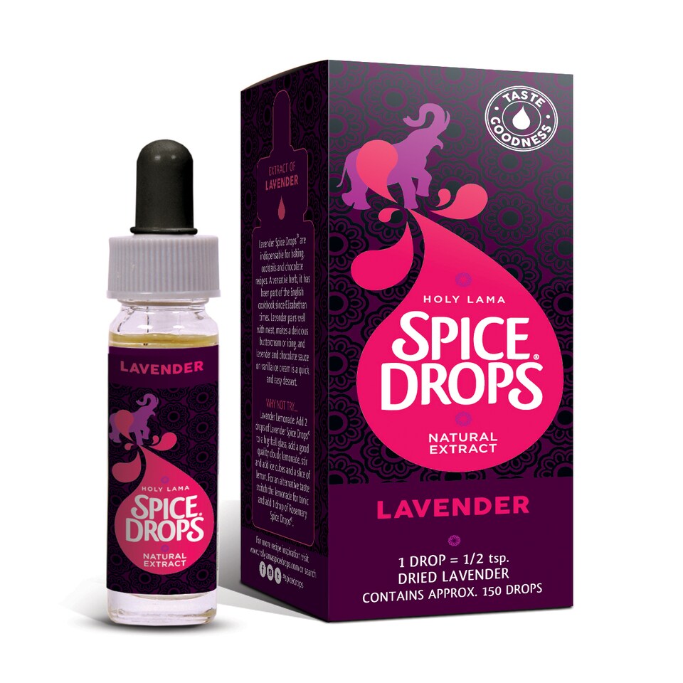 Spice Drops Lavender Natural Extract (Lavender Oil) 5ml – Concentrated Flavoring for Baking, Desserts, Drinks & Tea