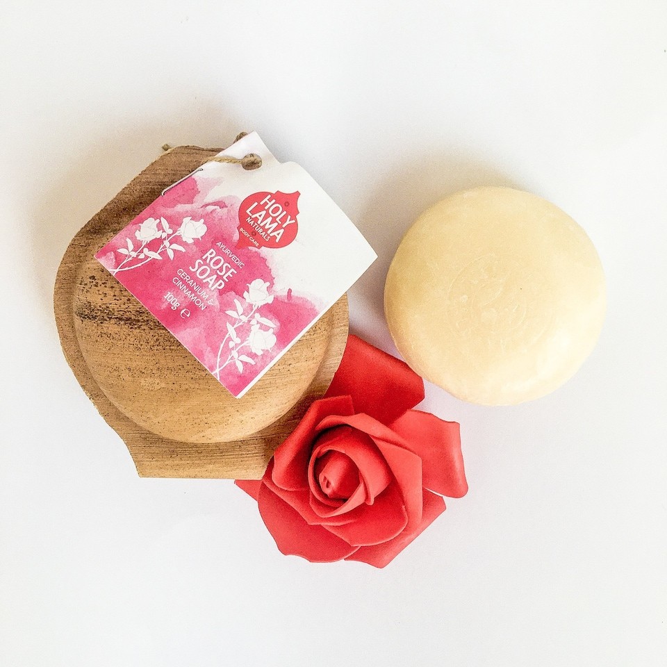 Holy Lama Naturals Rose Soap 100g