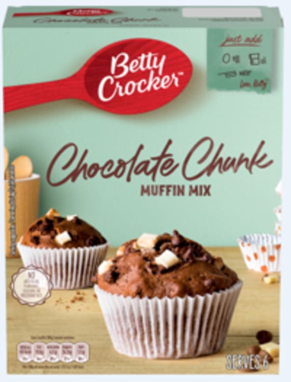 Muffins Mix Choco Chunk 335g Betty Crocker