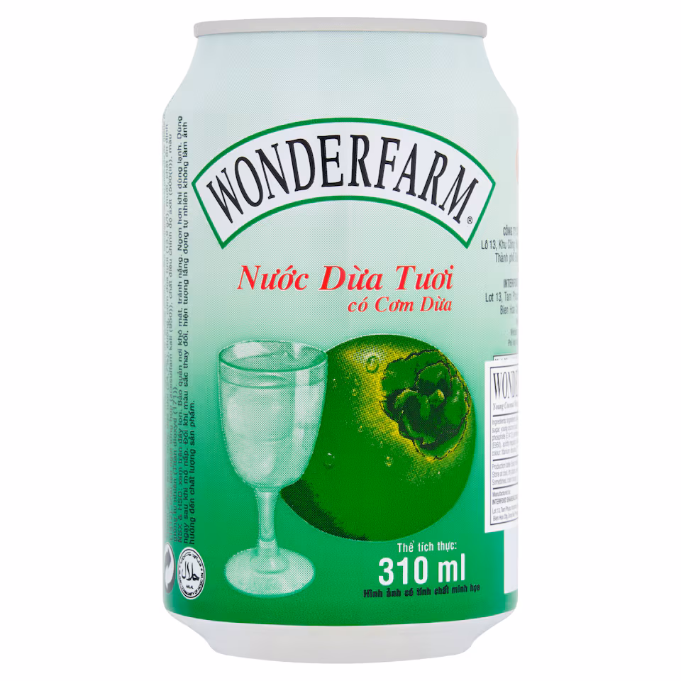 Wonderfarm Young Coconut Water 330Ml