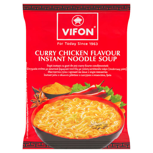 Vifon Curry Chicken Flavour Instant Noodle Soup 60g