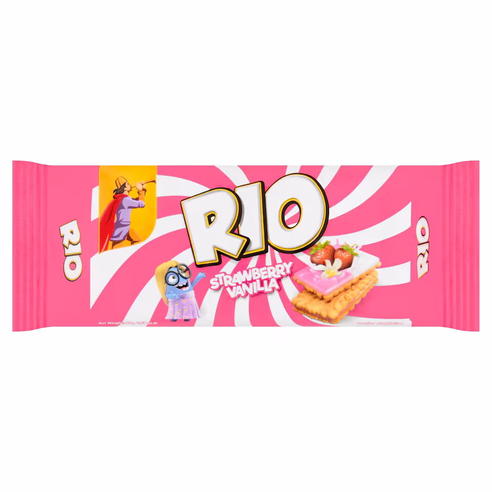 EBM Rio Strawberry & Vanilla Biscuits 56g