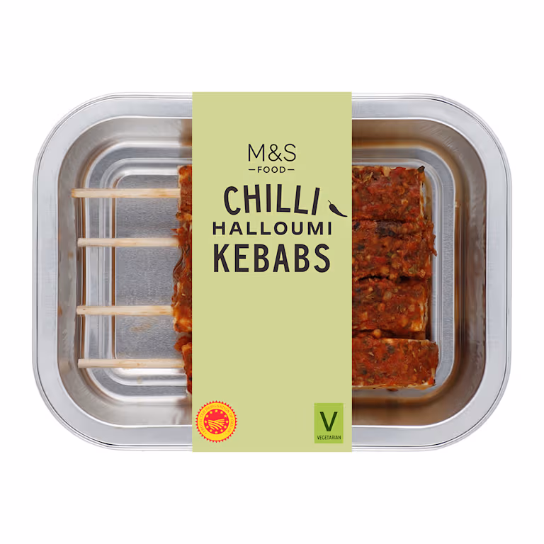 M&S Chilli Halloumi Kebabs