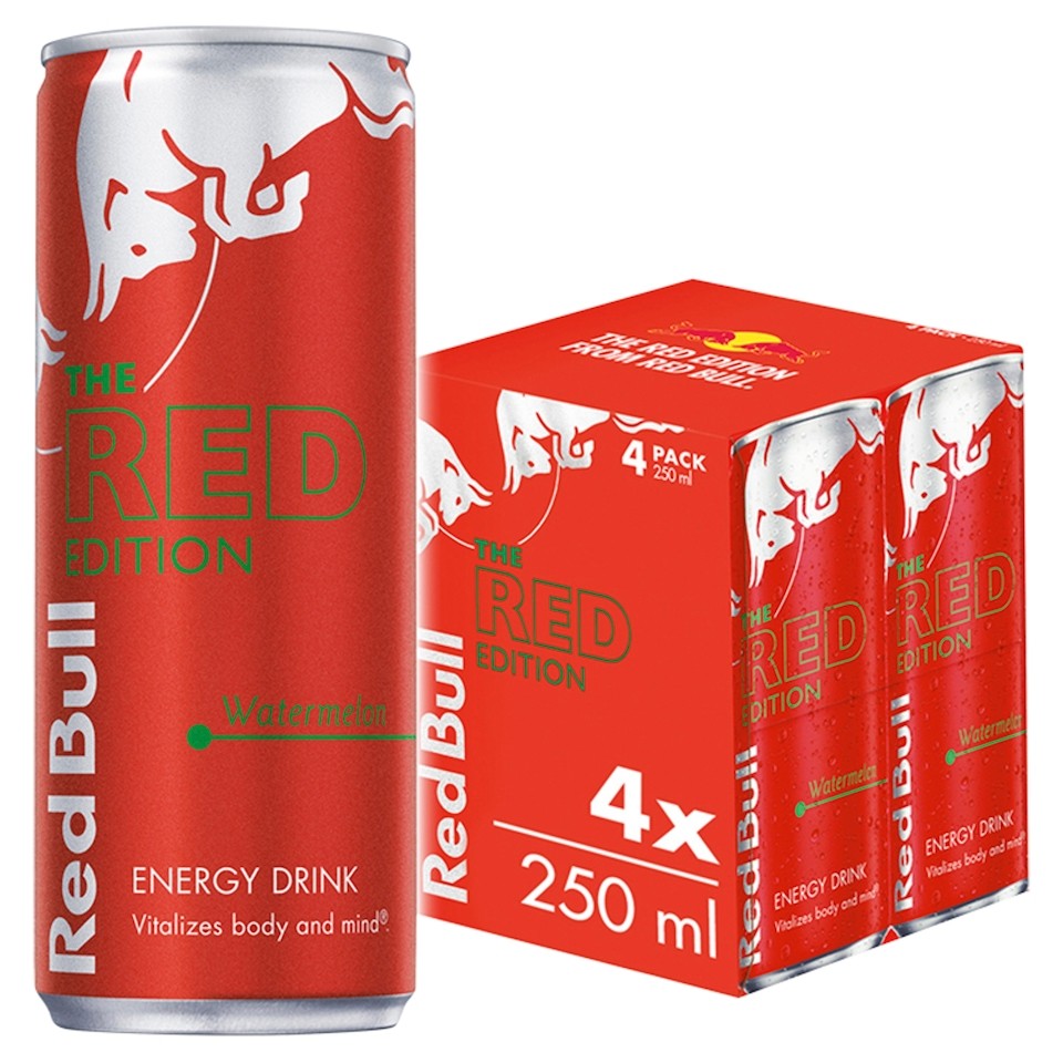 Red Bull Red Watermelon Edition 4 X 250Ml