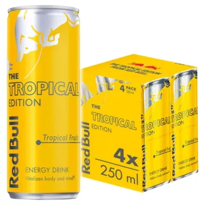 Red Bull Energy Drink Tropical Edition 250ml x 4